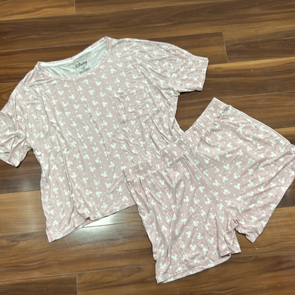 Large Disney Mickey Minnie Mouse pajama set